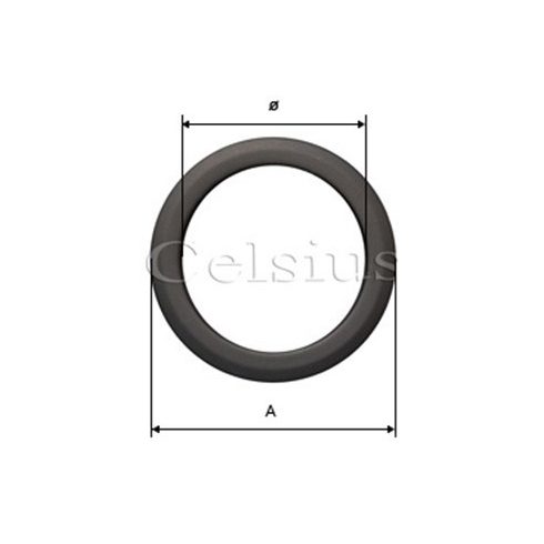Steel flue covering ring - 132 mm