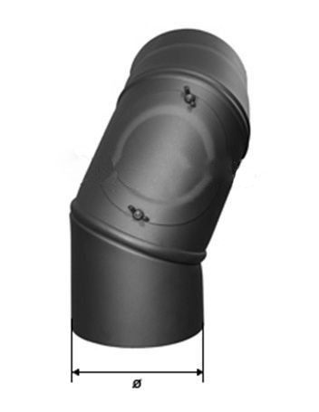 Dymovodné koleno 90° vstrediteľné - 160 mm