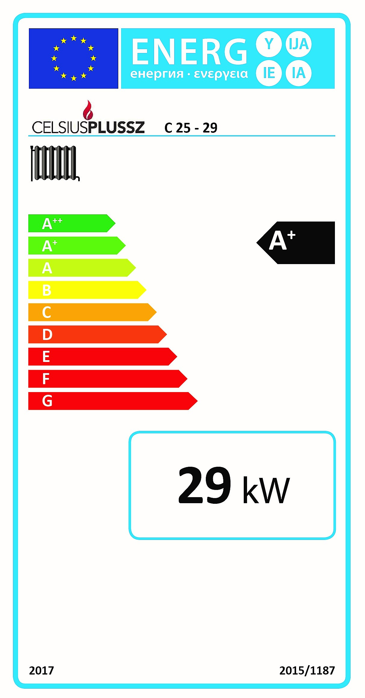 Celsius C energiacímke