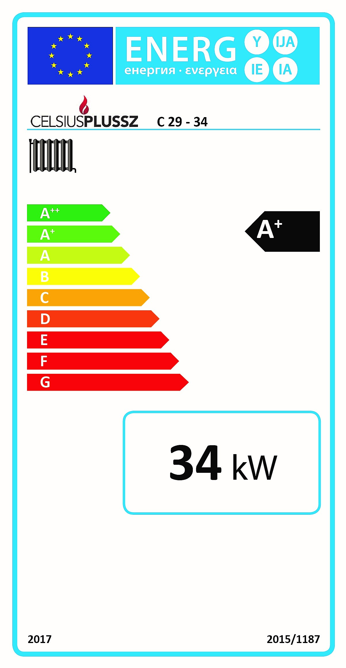 Celsius C energiacímke