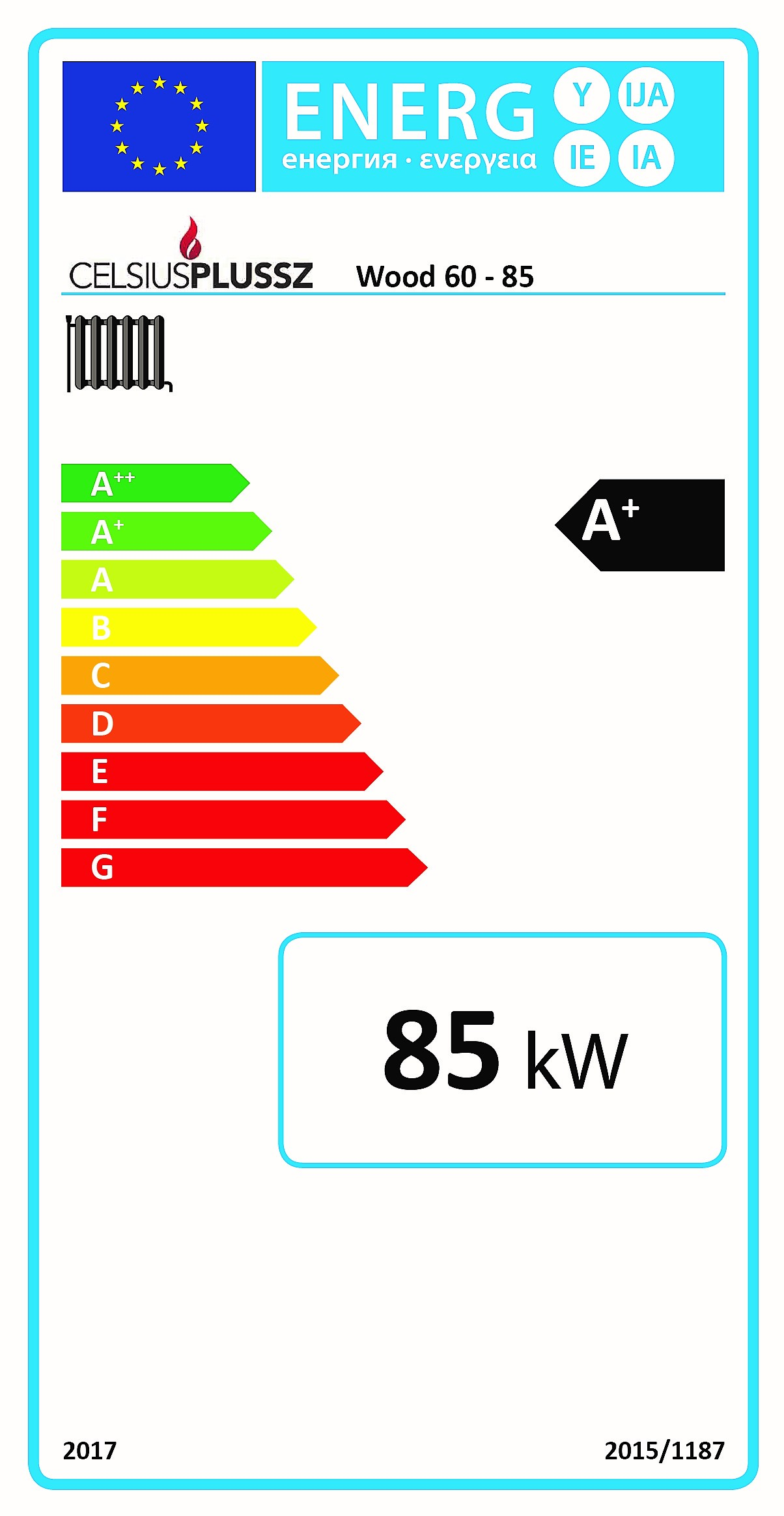 Celsius Wood energiacímke